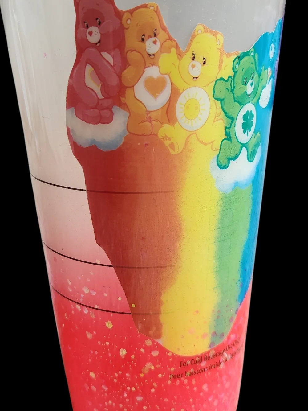 ✨Starbucks X Care Bears Custom Glitter Rainbow Drip Y2K‎ Kidcore Tumbler ✨